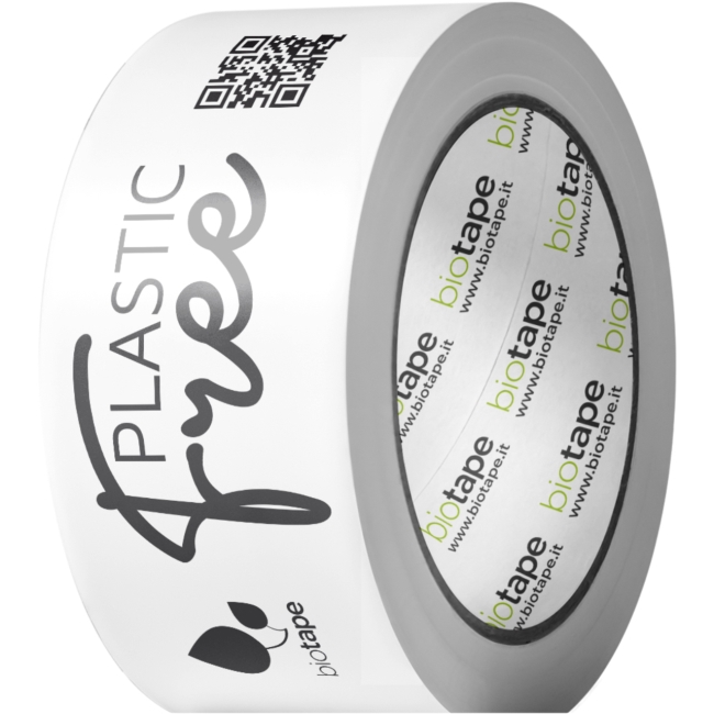 BIOTAPE is an adhesive tape made of PLA, a biopolymer deriving from corn starch.